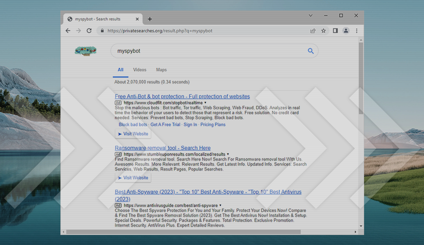 Remove privatesearches.org redirect virus in Chrome, Firefox, Safari