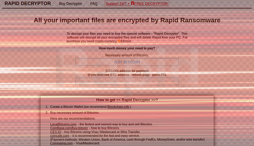 Rapid Ransomware v3 removal and decryption