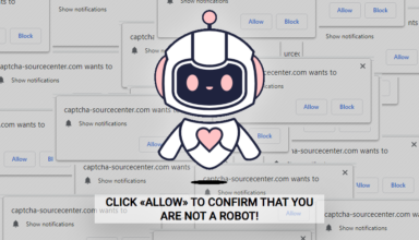 Remove Captcha-sourcecenter.com popup virus from Chrome/Firefox/Edge/Safari