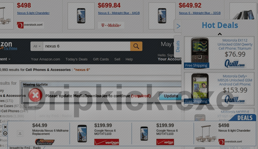 Remove Dripkick.exe ads serving virus