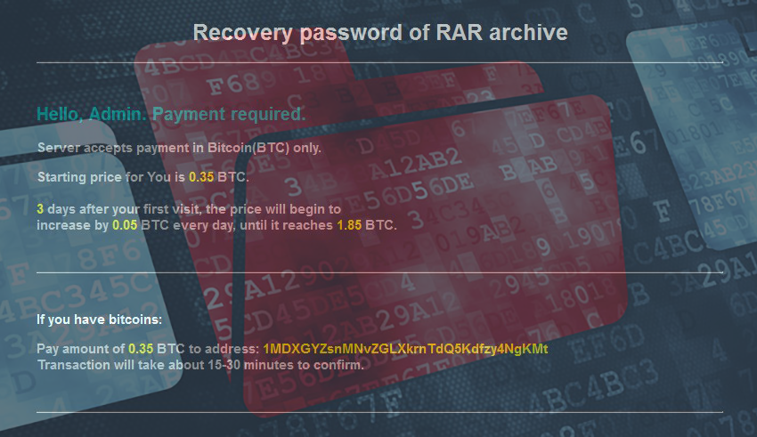 Roshalock 2.00 ransomware (All_Your_Documents.rar) removal and decryption