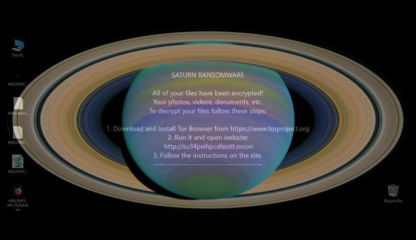 Saturn ransomware removal and .saturn files decryptor