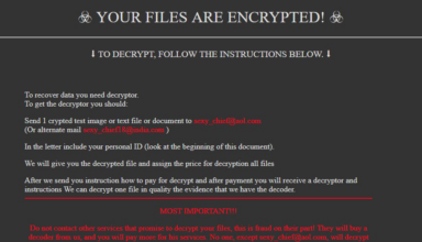 Remove and decrypt .sexy files ransomware