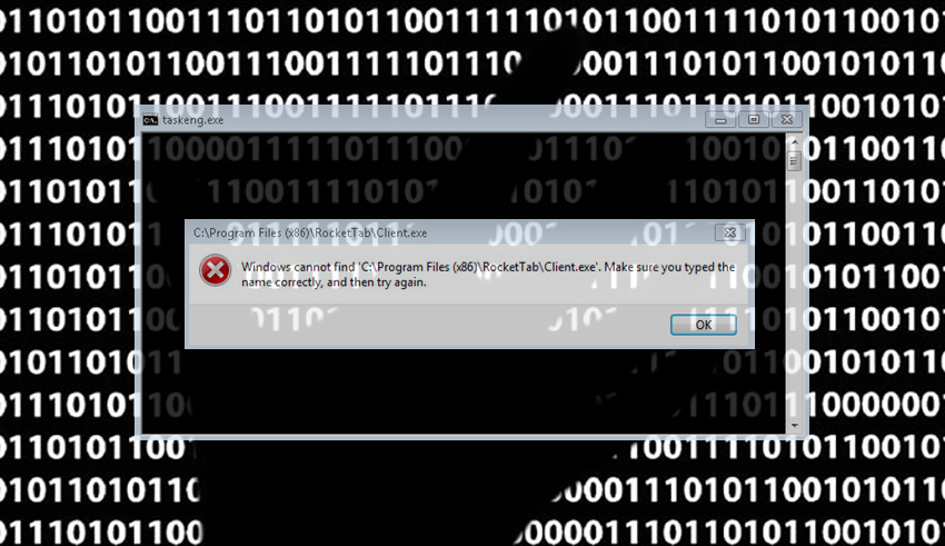 Taskeng.exe virus popups removal in Windows