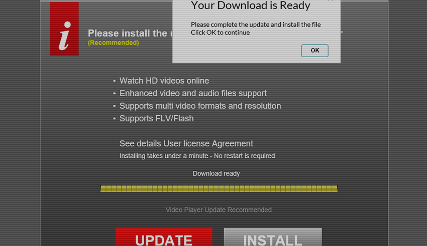 Vidplayy virus removal in Firefox, Chrome, IE and Safari