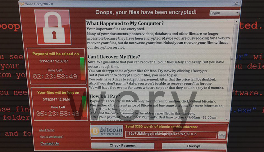 Wcry ransomware: .wcry files decryptor and virus removal