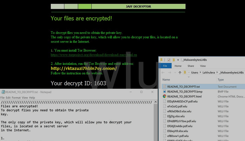 How to decrypt .wlu files – new Jaff ransomware extension
