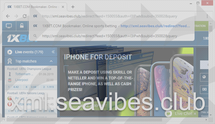Remove xml.seavibes.club redirect virus