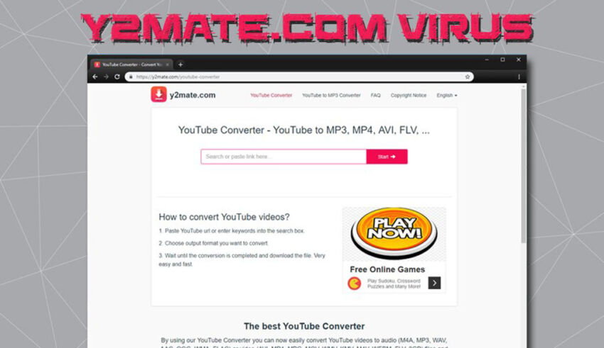 Remove Y2Mate.com virus from Chrome/Firefox/IE/Safari