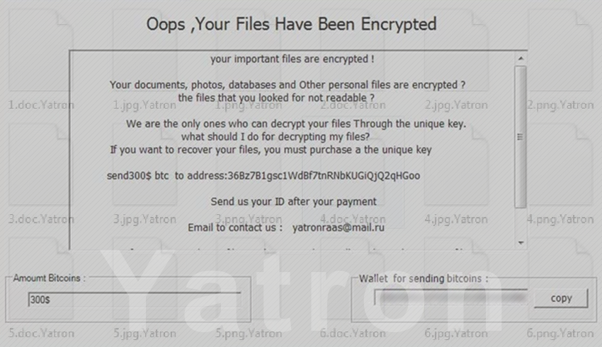 Yatron ransomware decryptor and removal guide