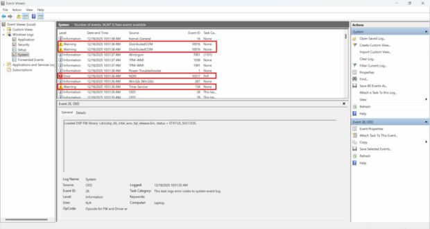 Step 7: Check Event Viewer for storage-related errors (to pinpoint root cause)