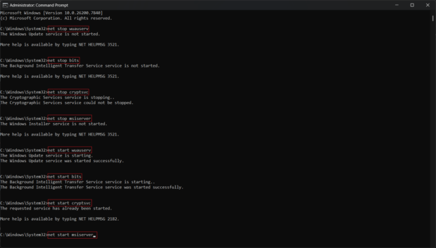 Step 4.3 - Restart the services