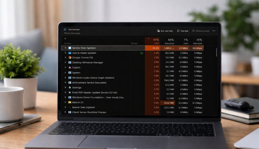 SysMain high CPU usage on Windows featured image