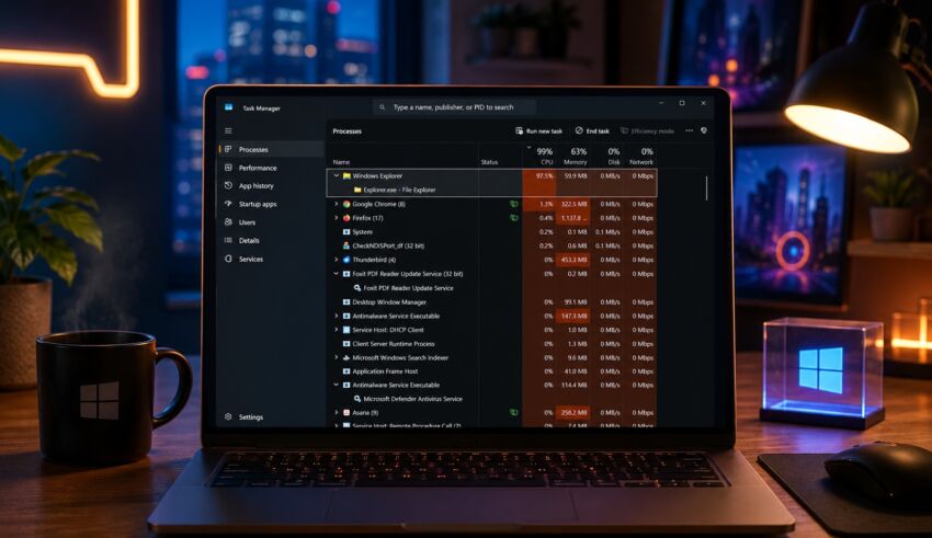 Explorer.exe (Windows Explorer) High CPU on Windows